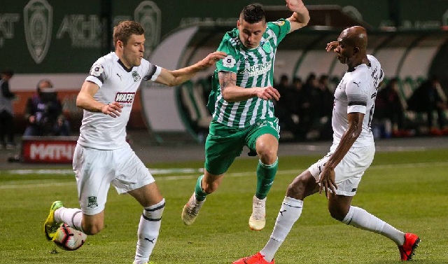 Матч «Ахмат» - «Краснодар» завершился вничью 