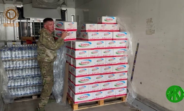 РОФ им. А.-X. Кадырова передал крупную партию продуктов питания для бойцов спецназа «АХМАТ» МО РФ