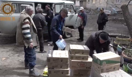 В Новоазовск доставлен очередной груз продовольствия для жителей и бойцов от РОФ им. А.-Х. Кадырова