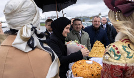 Айшат Кадырова находится с рабочим визитом в Казани