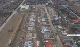 Рамзан Кадыров посетил строительную площадку в селе Пролетарское