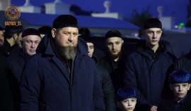 Семья Кадыровых встретила Ид аль-Фитр в родовом селе Ахмат-Юрт