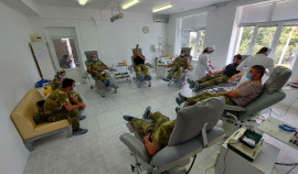 Росгвардейцы ЧР сдали кровь для нуждающихся в ней пациентов