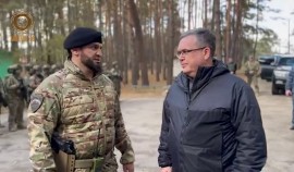 Виталий Шулика посетил расположение подразделения Рустама Агуева