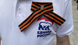 В районах ЧР продолжается акция по раздаче Георгиевских лент