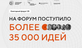 Более 35 тысяч предложений поступило на форум «Сильные идеи для нового времени»