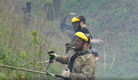 Сотрудники вневедомственной охраны Росгвардии принимают участие в масштабных субботниках в Грозном