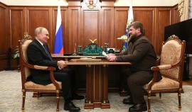 Владимир Путин проводит рабочую встречу с Рамзаном Кадыровым