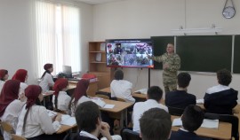 В Чеченской Республике росгвардейцы провели патриотические мероприятия для школьников