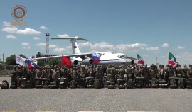 Из Грозного в зону проведения СВО вылетел очередной борт с добровольцами