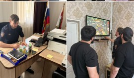 В Грозненском районе полицейские проверили места проведения предстоящих выборов