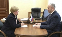 Минобрнауки ЧР Исмаил Байханов встретился с заместителем министра образования и науки РФ Кузнецовой