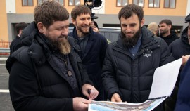 Рамзан Кадыров посетил площадки строительства объектов энергокомплекса