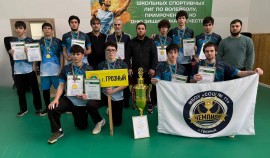 Команда школьников из Грозного стала победителем Республиканских соревнований по волейболу