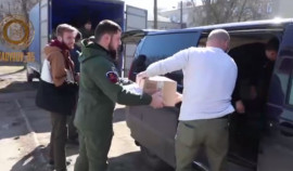 На Украину доставлен очередной гуманитарный груз от РОФ им. А.-Х. Кадырова
