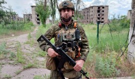 Лейтенант Саламбек Тамхаев награждён медалью «За отвагу» указом Президента России