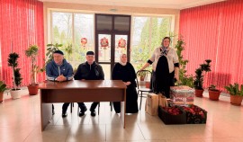 Новогодние поздравления организованы в рамках партийной акции «Серебряная елка»