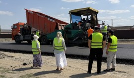 В Надтеречном районе общественники проверили ход работ на а/д Братское — Надтеречное — Правобережное