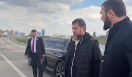 Рамзан Кадыров оценил ход строительства восьмиполосного моста в Аргуне