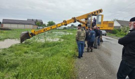 Из-за проливных дождей в Урус-Мартановском районе ЧР подтоплены несколько домов