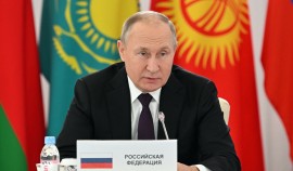 Владимир Путин выступил на заседании Совета глав государств СНГ в узком составе