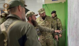 Бойцы из ЧР успешно накрыли артиллерийским огнем вражескую группу в зоне своей ответственности