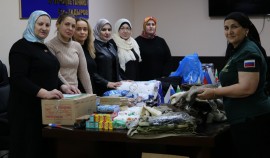 «Единая Россия» отправила из Грозного теплые вещи бойцам в зону СВО