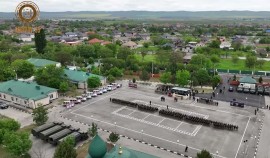 Рамзан Кадыров посетил торжественное построение ОМОНа «АХМАТ-Грозный»