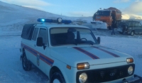 МЧС по ЧР запретил движение автотранспортных средств на участке дороги Харачой – Кезеной-Ам