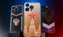 В России была представлена патриотическая модель iPhone с флагом и гербом РФ