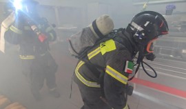 На базе ОМОН «АХМАТ-1» прошли совместные пожарно-тактические учения Росгвардии и МЧС