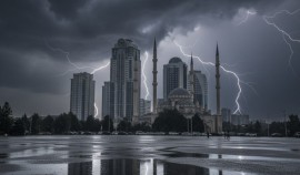 В Чеченской Республике объявлено штормовое предупреждение