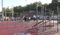 В селе Аллерой состоялось открытие новой стрит-воркаут площадки