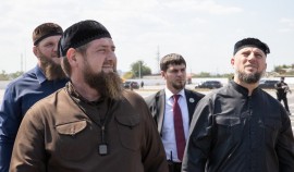 Рамзан Кадыров посетил строительную площадку во внутригородском посёлке Ханкала