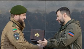 Рамзан Кадыров поздравил Дениса Пушилина и всех жителей ДНР с Днем Республики
