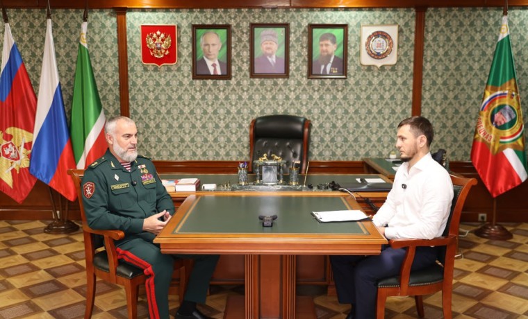 Начальник Управления Росгвардии по Чеченской Республике дал интервью ГТРК «Вайнах»
