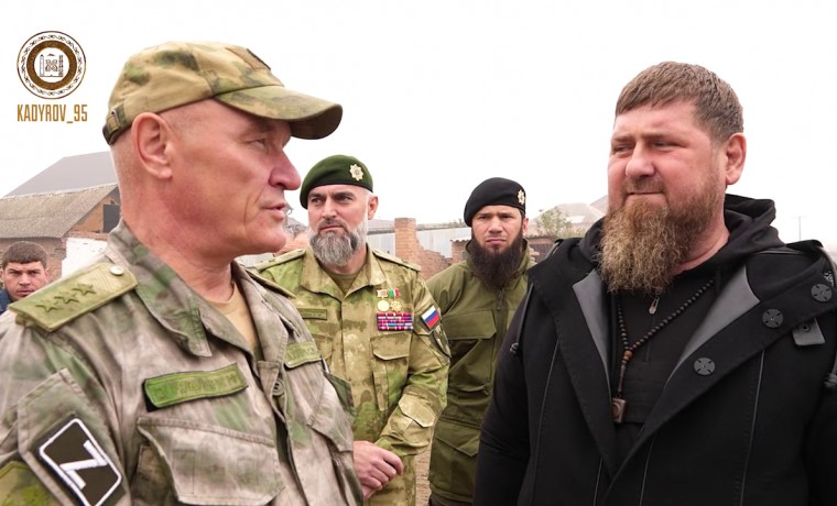 Рамзан Кадыров и Сергей Захаров посетили строящуюся базу батальона имени Байсангура Беноевского
