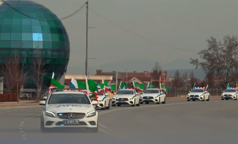 Сотрудники УГИБДД МВД по ЧР провели акцию в поддержку бойцов, участвующих в спецоперации на Украине