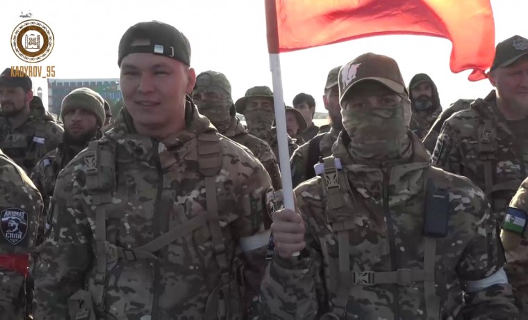 Из Международного аэропорта Грозный им. А.-X. Кадырова в зону СВО вылетела очередная группа бойцов