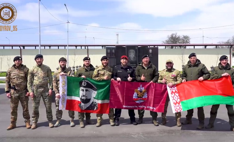 Чеченскую Республику посетила делегация ОМОНа из Беларуси