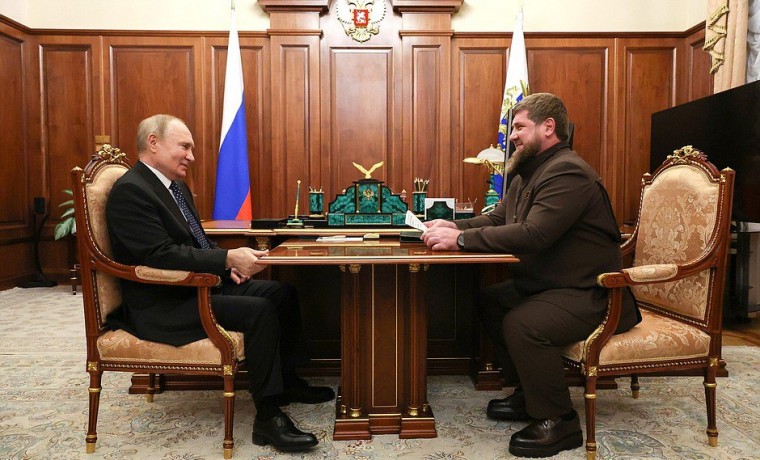 Владимир Путин проводит рабочую встречу с Рамзаном Кадыровым