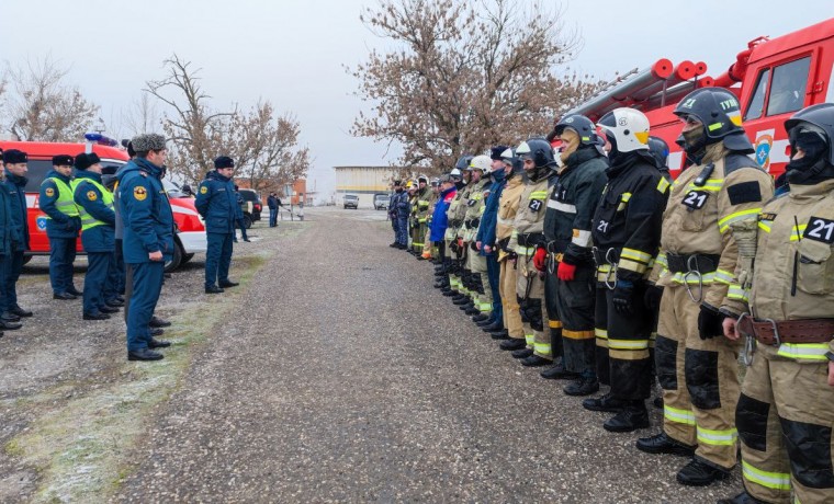 В Чеченской Республике прошло учение по ликвидации пожара на нефтяном объекте