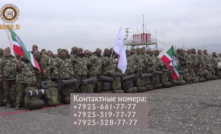 Новый отряд добровольцев отправился в зону проведения СВО после подготовки в ЧР