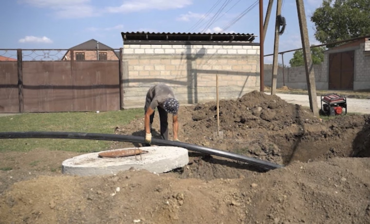 В селе Гойты идет строительство водопровода