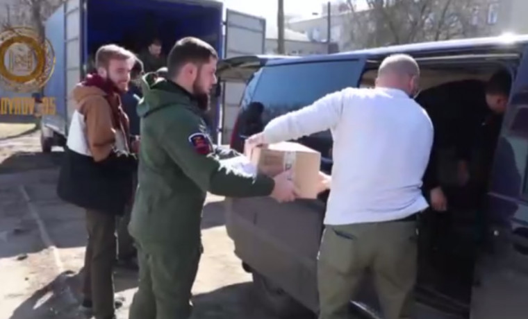 На Украину доставлен очередной гуманитарный груз от РОФ им. А.-Х. Кадырова