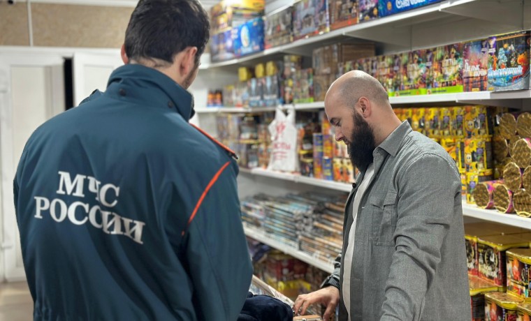 В Чеченской Республике провели рейды по местам реализации пиротехнических изделий