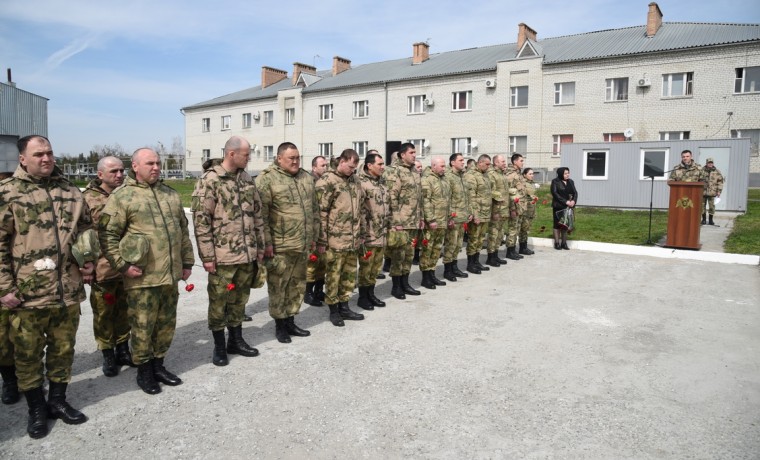 Память о героически погибшем военнослужащем увековечена  в отдельном батальоне Росгвардии в Грозном