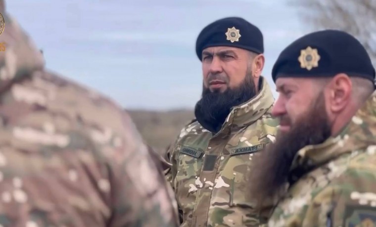 Состоялись учения ОМОНа «Ахмат-1» и миномётной батареи Управления Росгвардии по ЧР